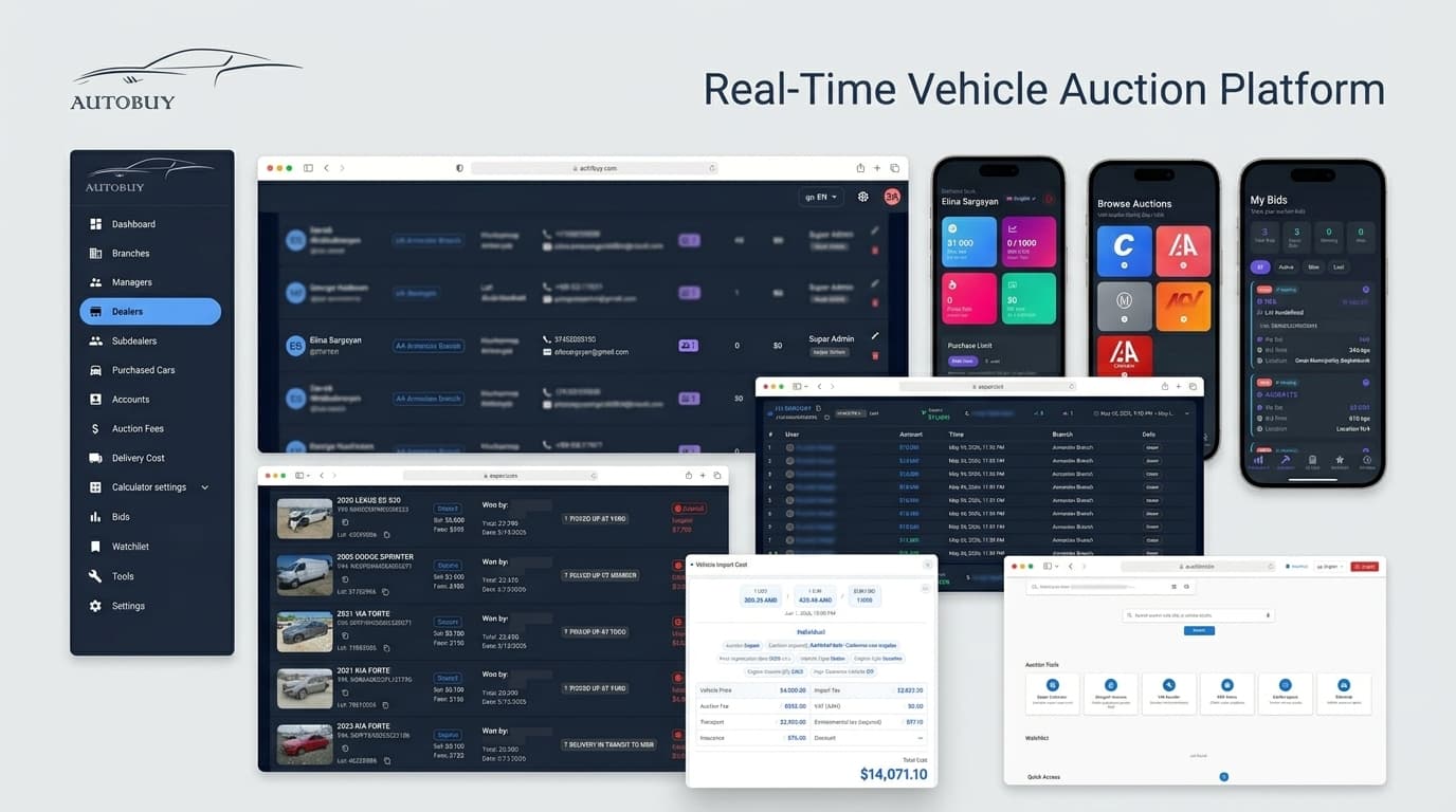 Autobuy — Real-Time Vehicle Auction Platform thumbnail